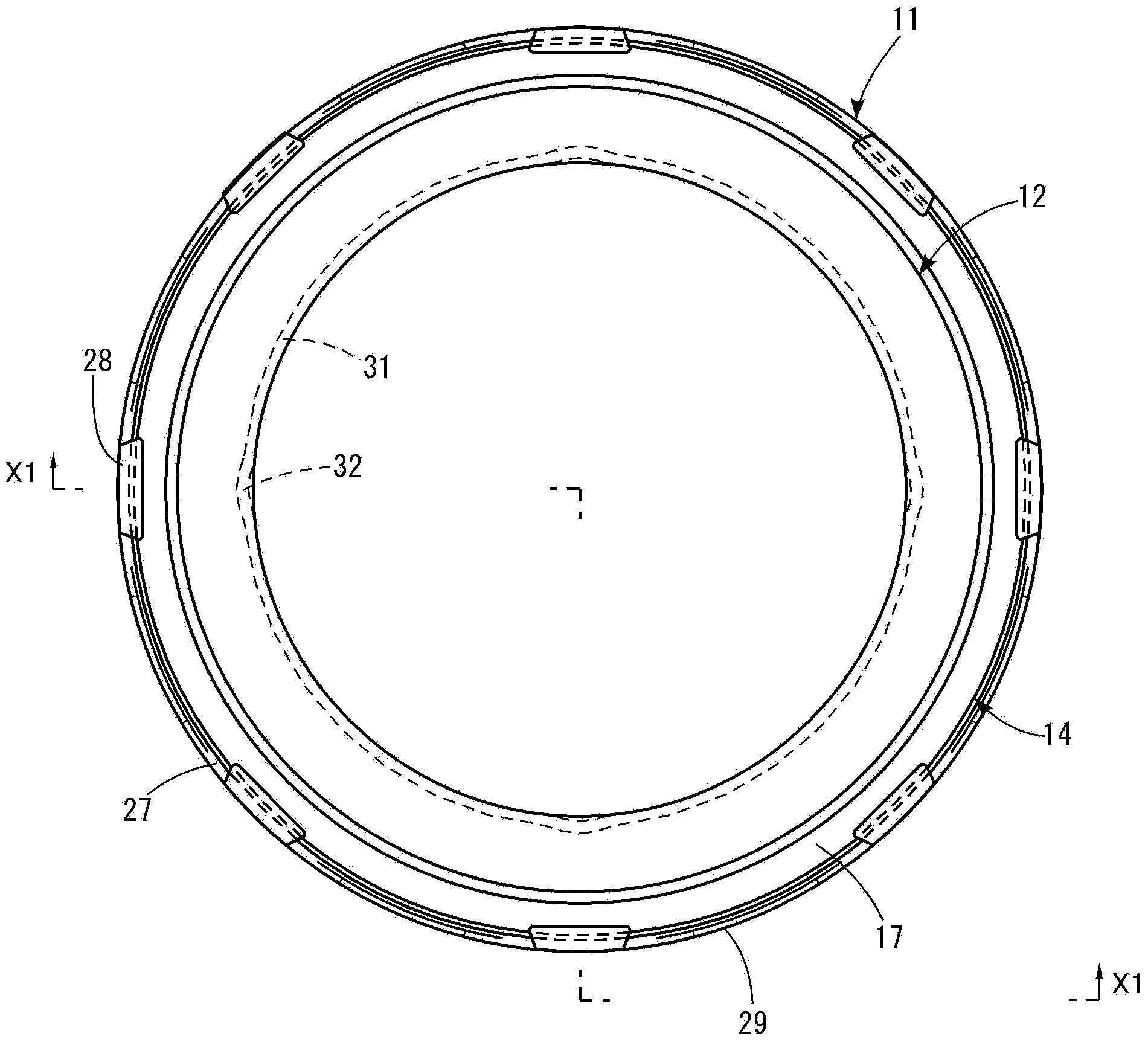 Thrust bearing holder and thrust bearing