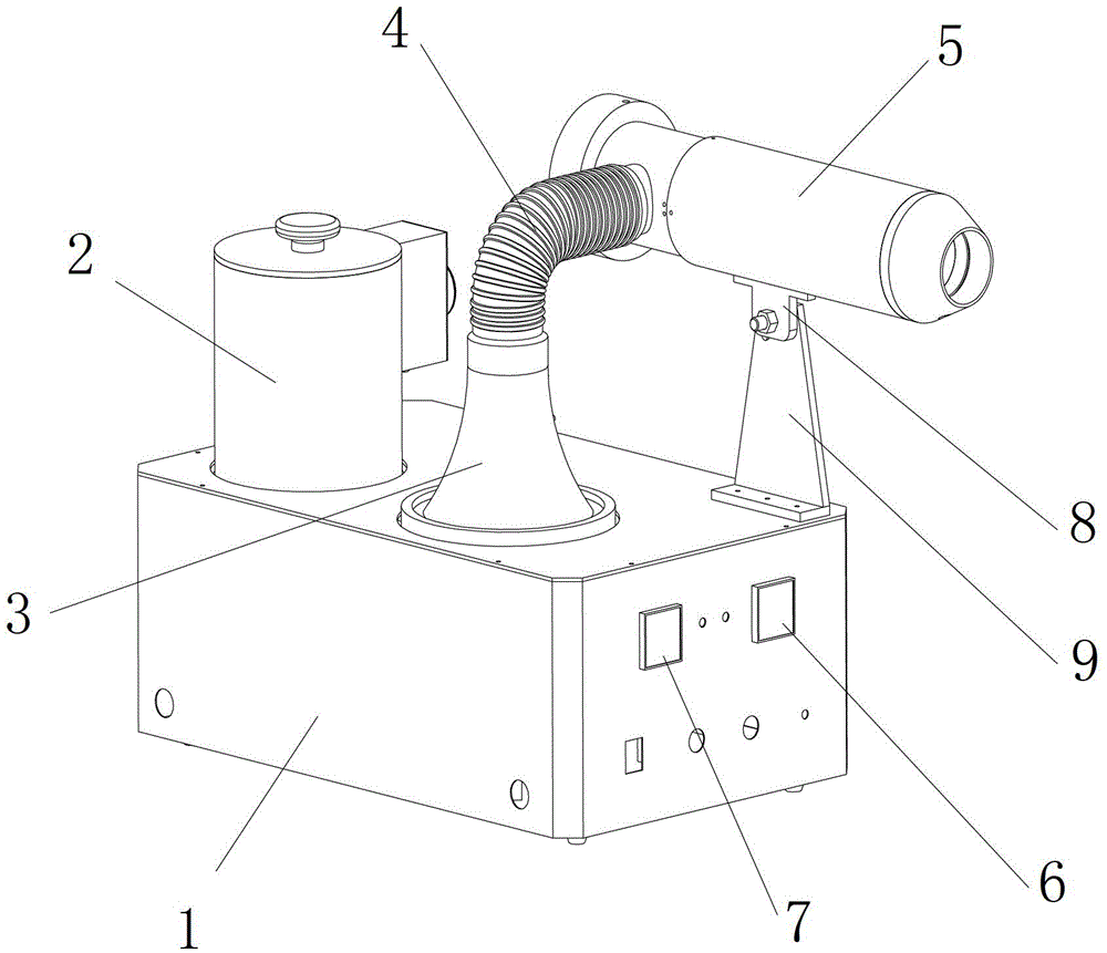 Ultrasonic atomization far-infrared heating fumigating device and using device for same