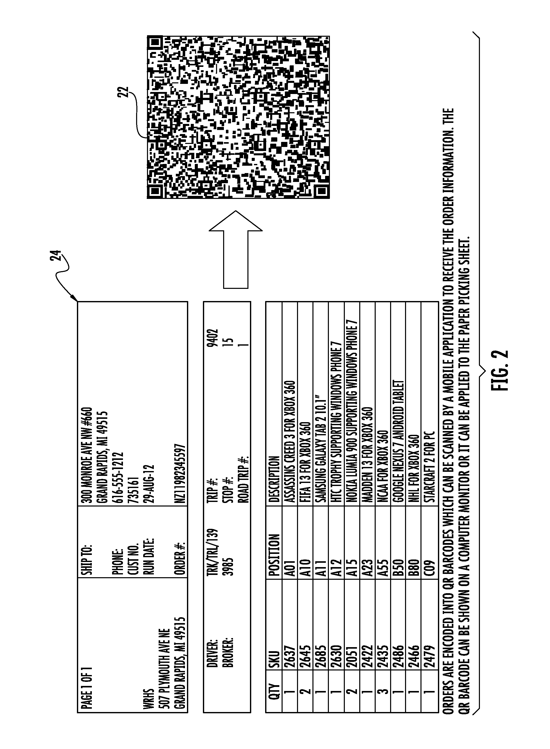 Mobile picking method