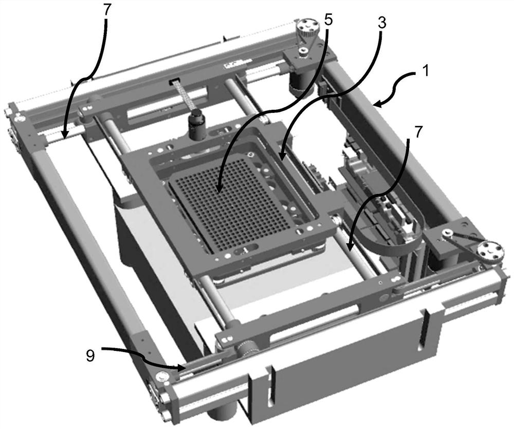 Xyz microscope with a vertically translatable carriage