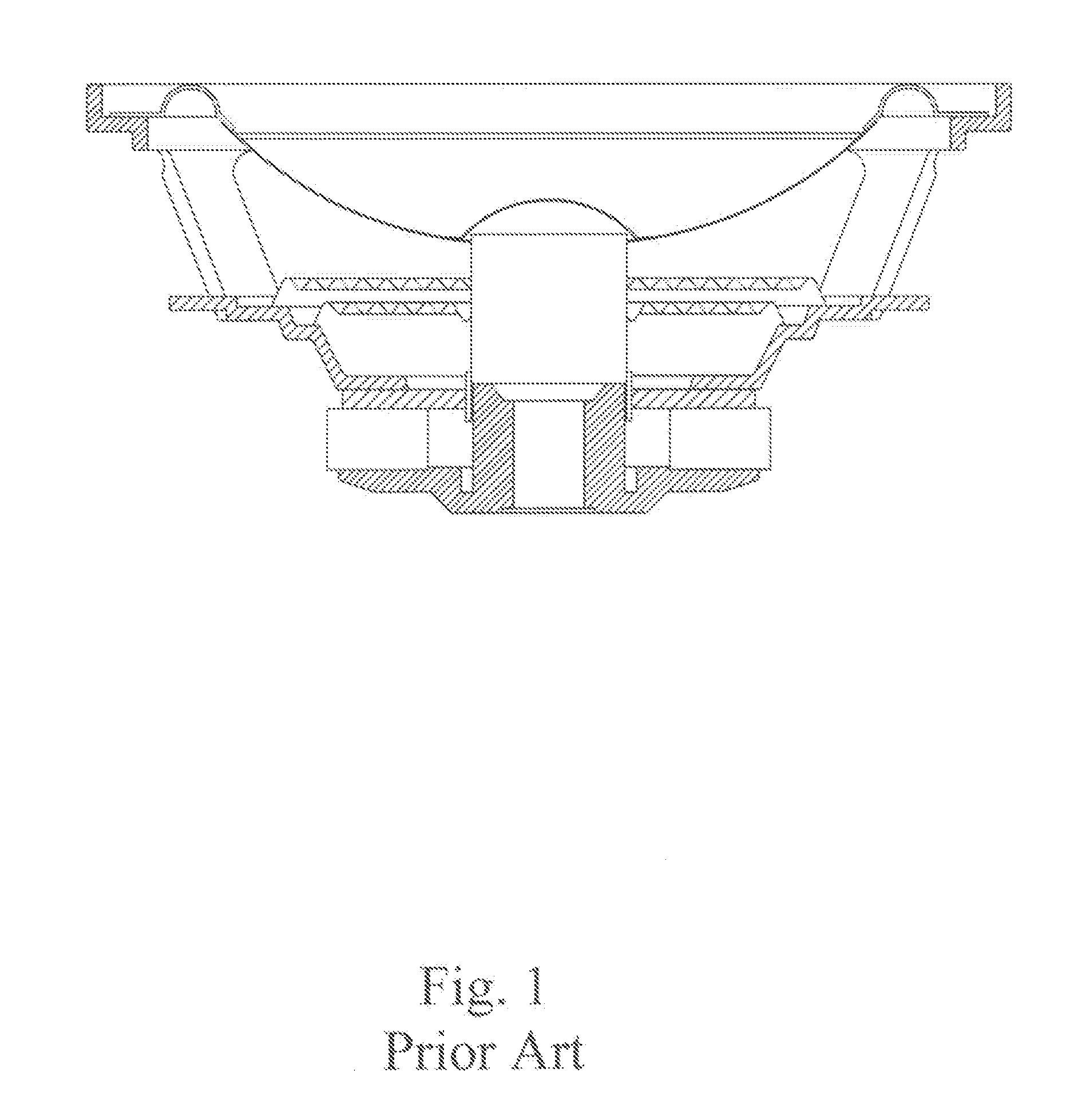 Speaker diaphragm supporting structure