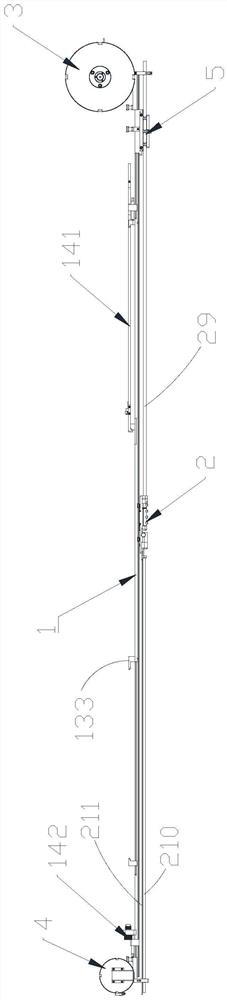 Guide rail mechanism suitable for steam generator cleaning and mounting method thereof