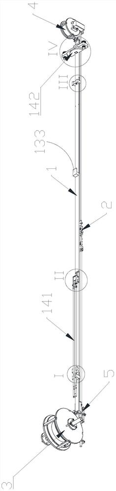 Guide rail mechanism suitable for steam generator cleaning and mounting method thereof