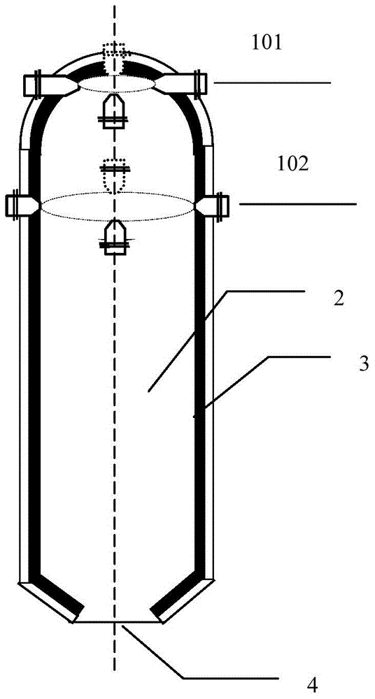 Method for gasifying carbonaceous organic materials and gasification furnace