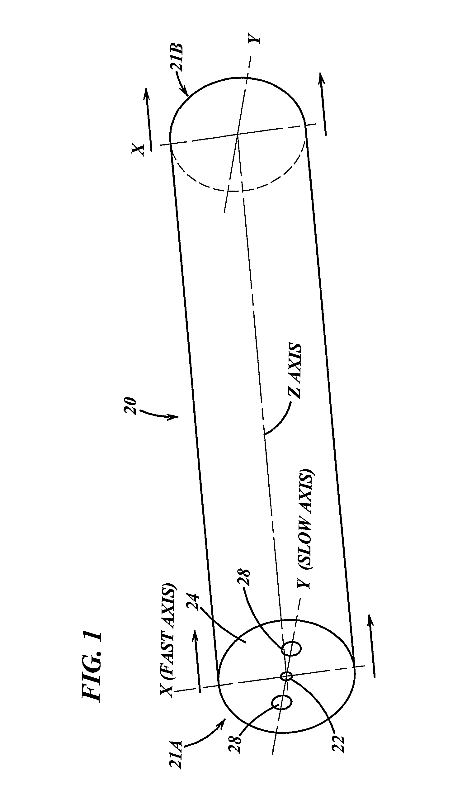 Method and apparatus for providing light having a selected polarization with an optical fiber