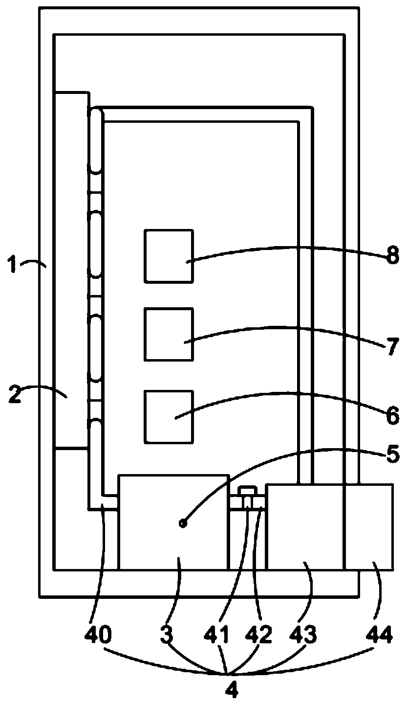 Water-cooling heat dissipation type computer case with secret leakage prevention function