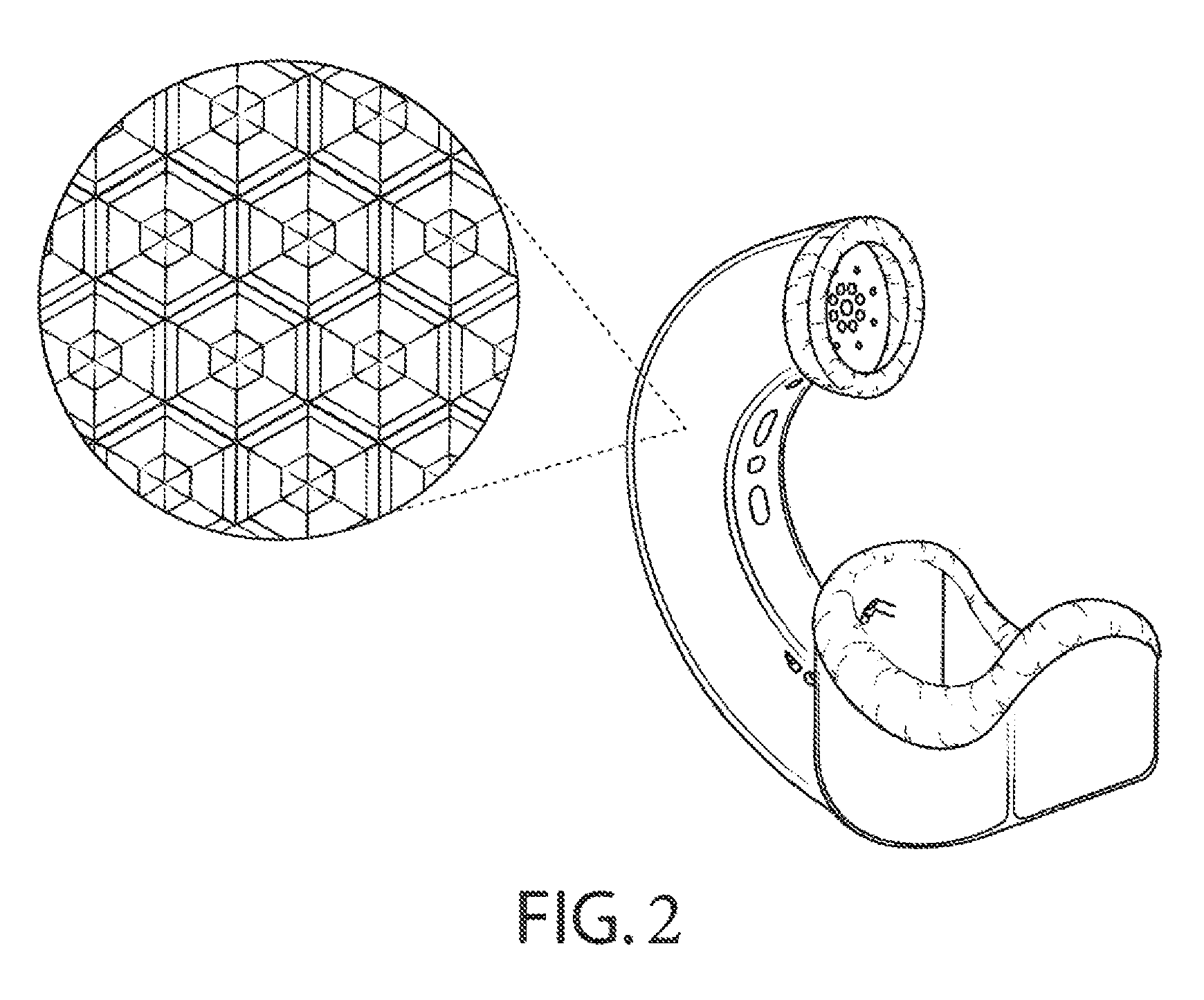 Ergonomic anechoic anti-noise canceling chamber for use with a communication device and related methods