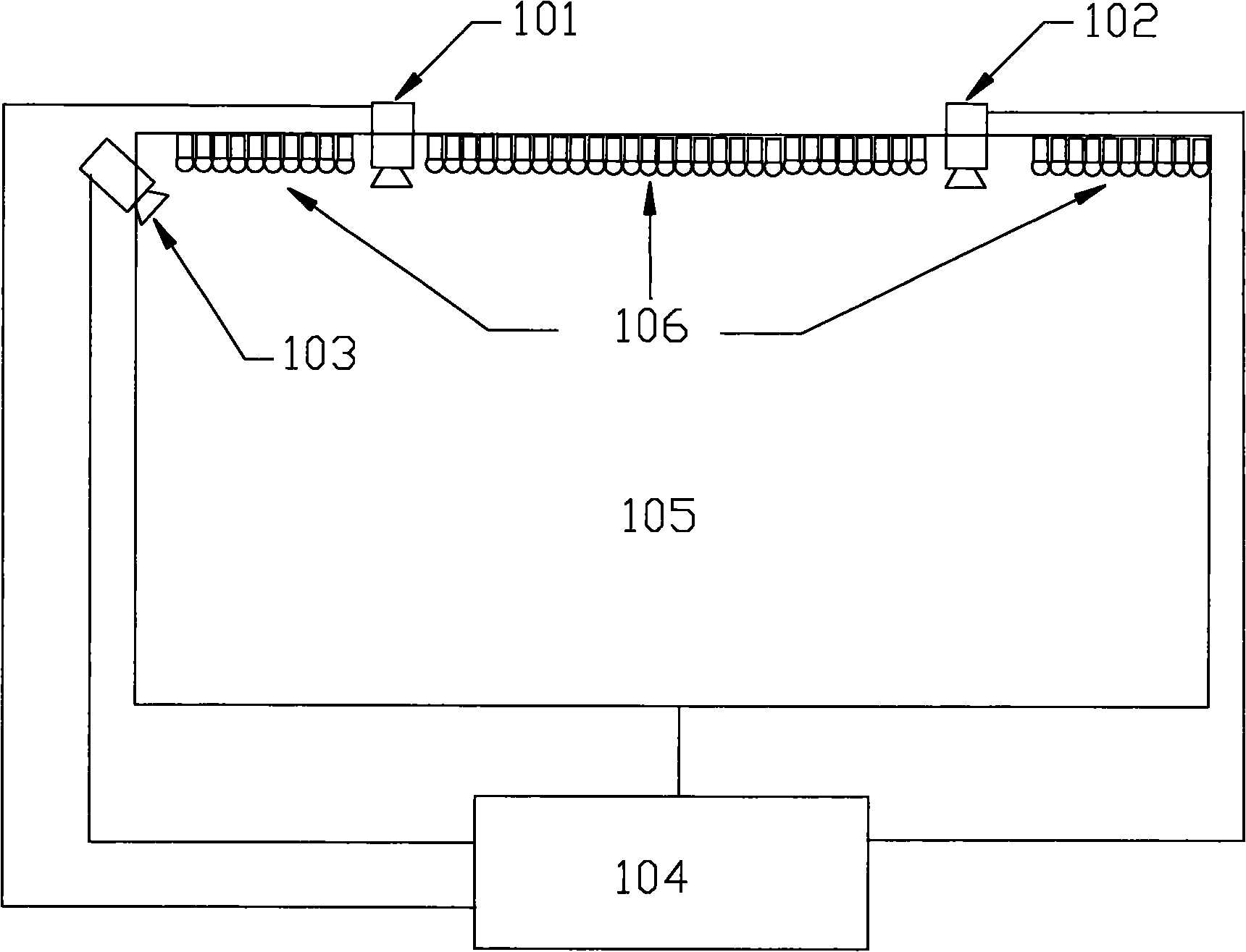 Device and method for discriminating color of touch pen of touch device