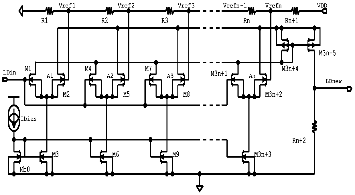 Voltage regulation circuit, and nonlinear dimming circuit and method for LED lighting