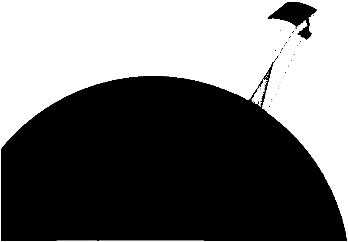 Satellite-borne multi-band one-dimensional synthetic aperture one-dimensional real aperture microwave radiation detection method