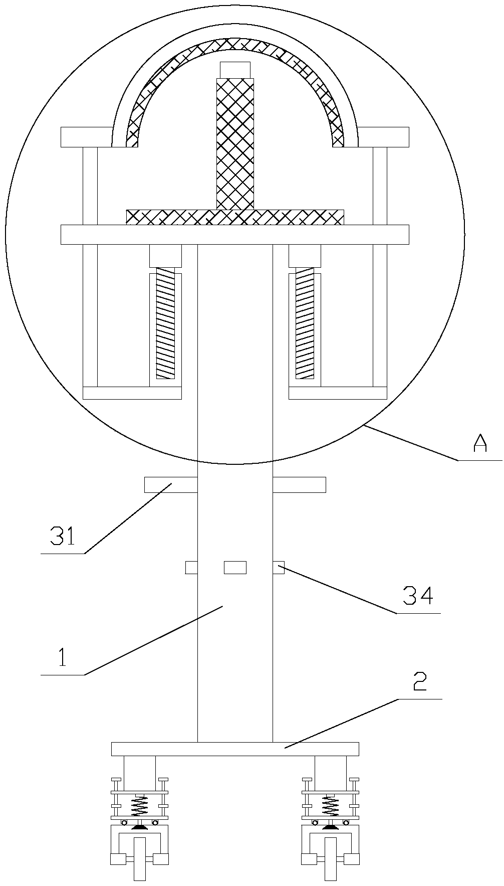 Elderly walking assisting device capable of detecting falling and used for intelligent medical treatment