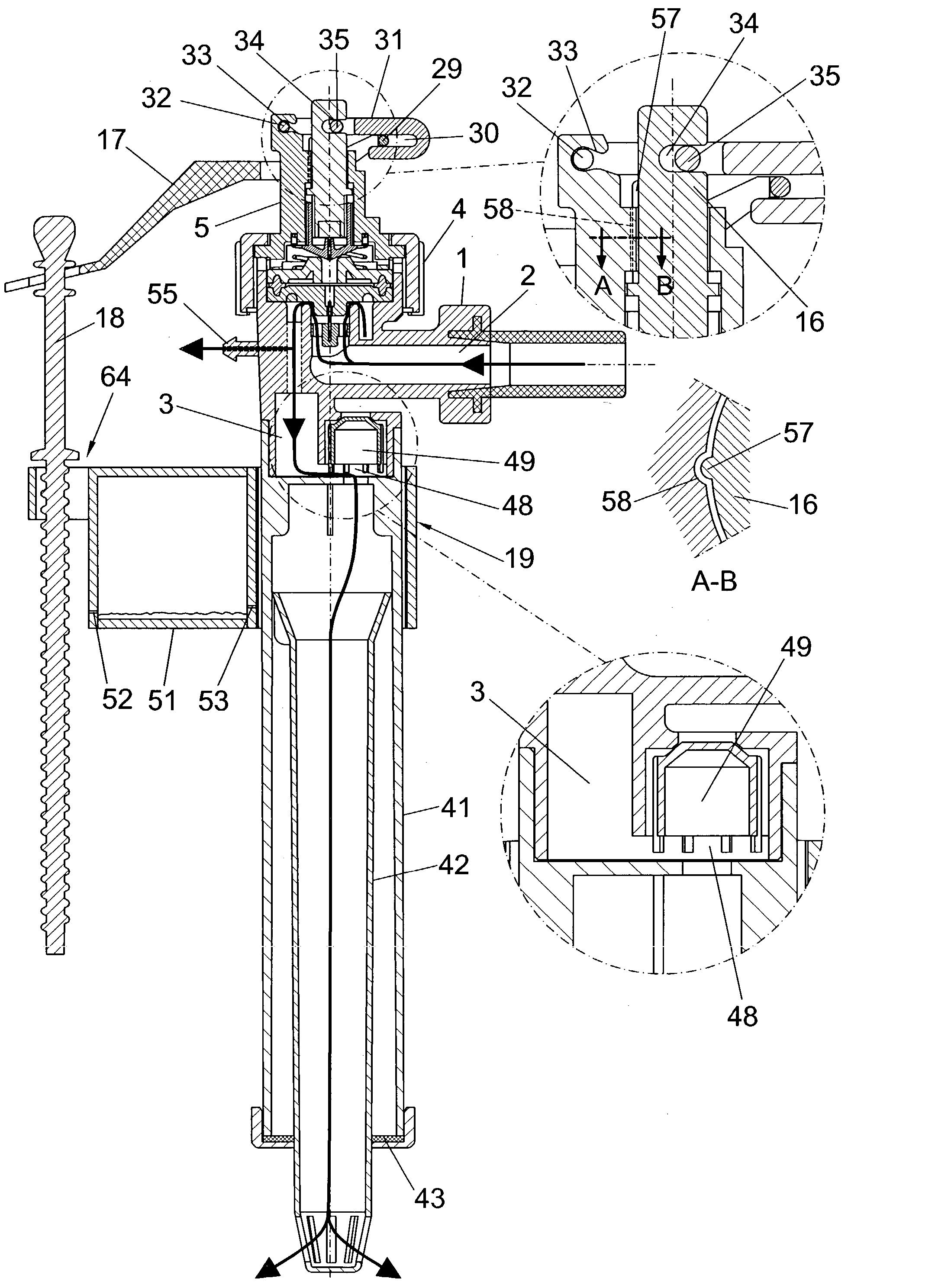 Faucet for filling tanks