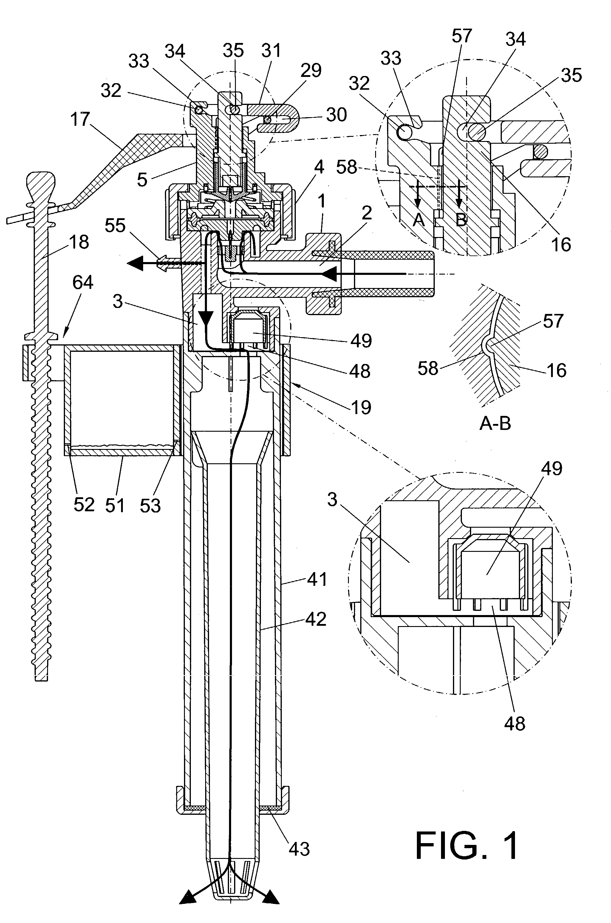 Faucet for filling tanks