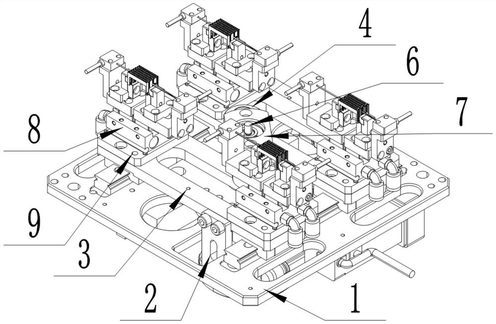 Full-automatic multi-point variable-pitch clamp