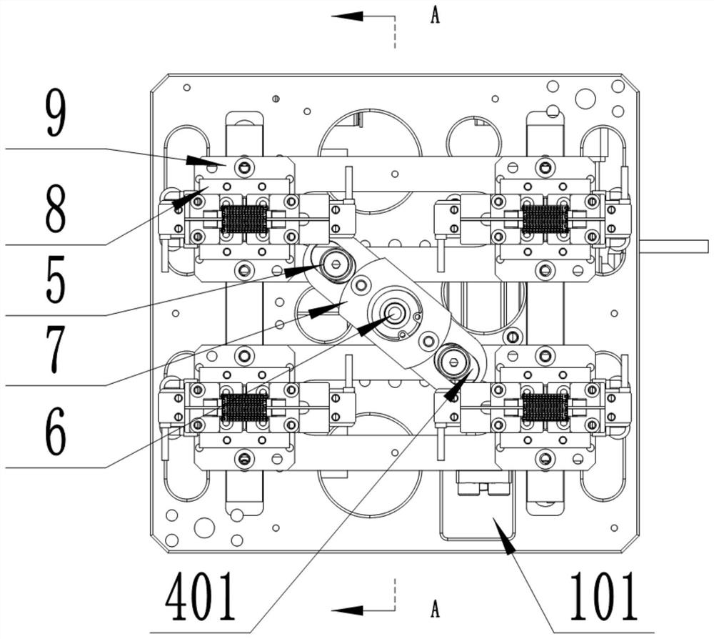 Full-automatic multi-point variable-pitch clamp