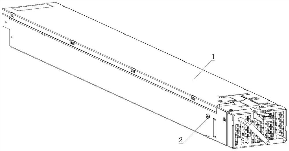 A server power supply foolproof structure