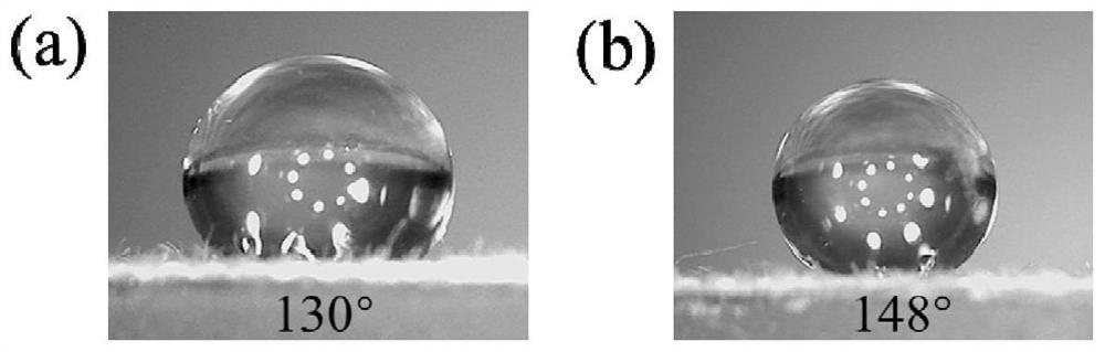 Compound water repellent containing tertiary amine polymer brush grafted nano silicon dioxide