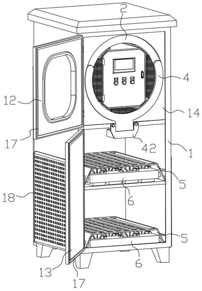 Combined electric control equipment room with moisture-proof function