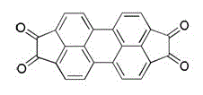 Compound bicyclopentane [cd,1m] perylene-1,2,7,8-tetrone as well as preparation method and application thereof