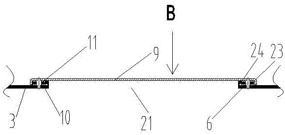 Main brush structure of sweeping machine