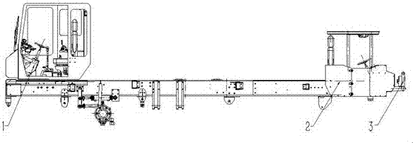 Double-driving system of concrete mixer carrier vehicle