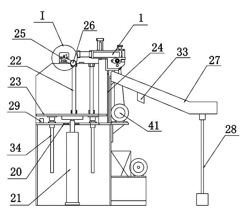 Three-shaft full-automatic edge rolling machine