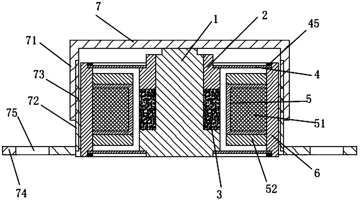 A bone conduction hearing aid vibration device implanted in the body