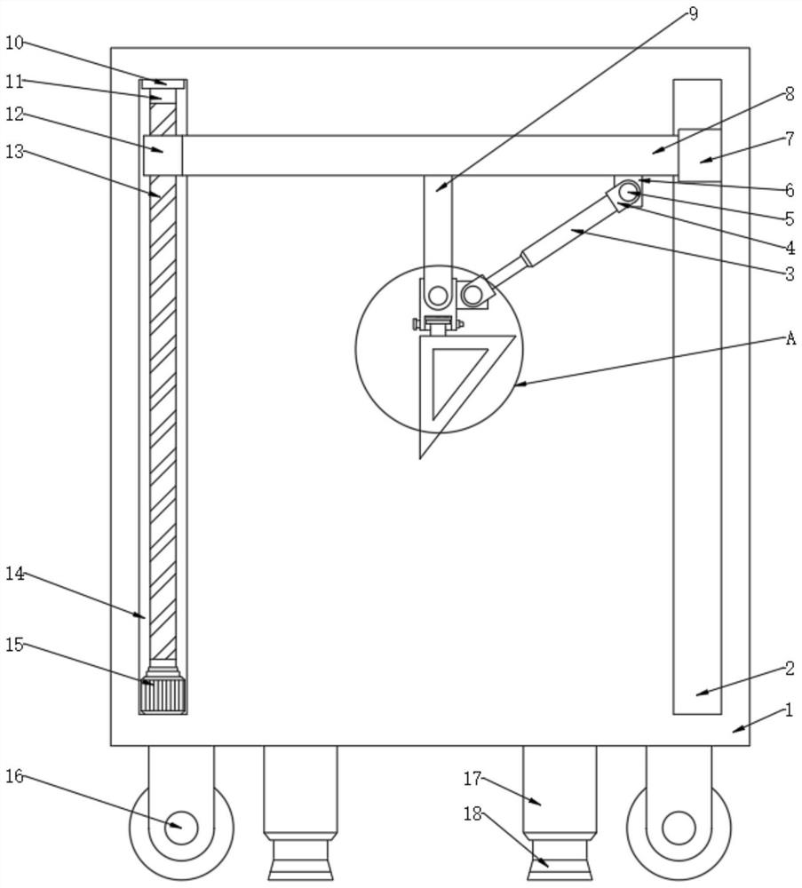 Rotary demonstration device for mathematics teaching