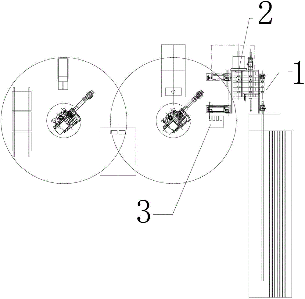 Hot-forging reducing automatic production line for bolts