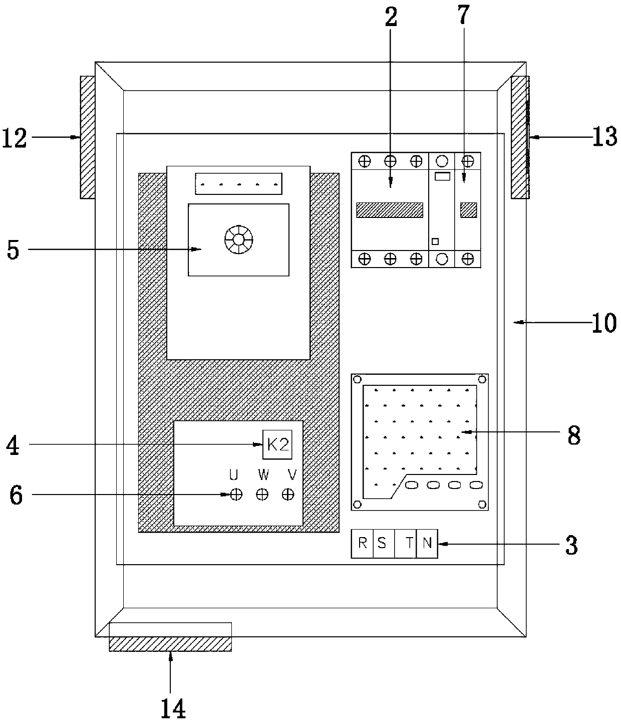 Intelligent fan electronic control box