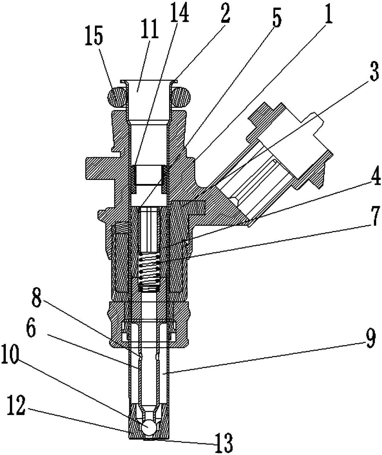 Oil spray nozzle