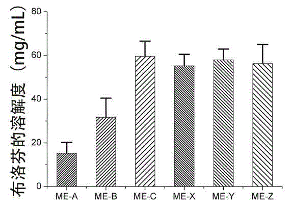 Ibuprofen microemulsion drug delivery system