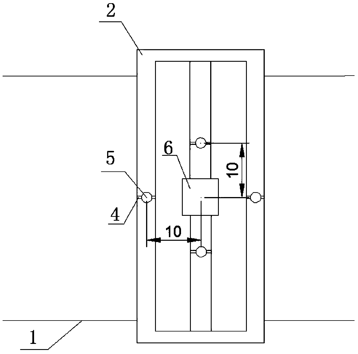 A method and device for synchronously measuring flow velocity and multi-point water level in complex flow