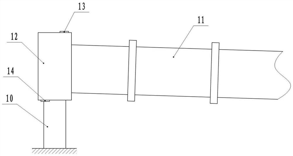 Hazardous waste rotary kiln incineration air supply method