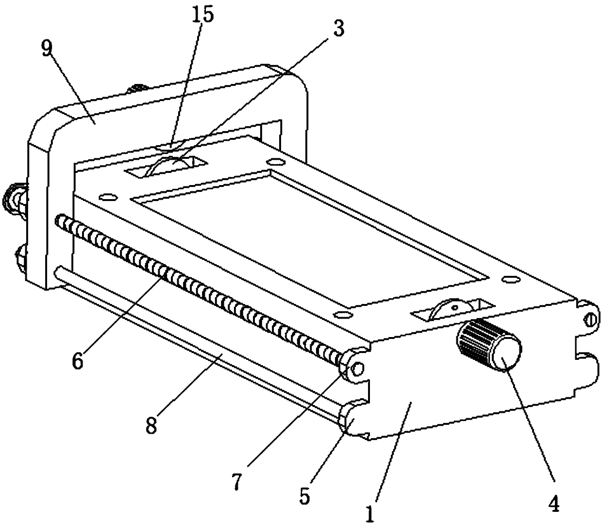 Plastic mold with edge material cutting device