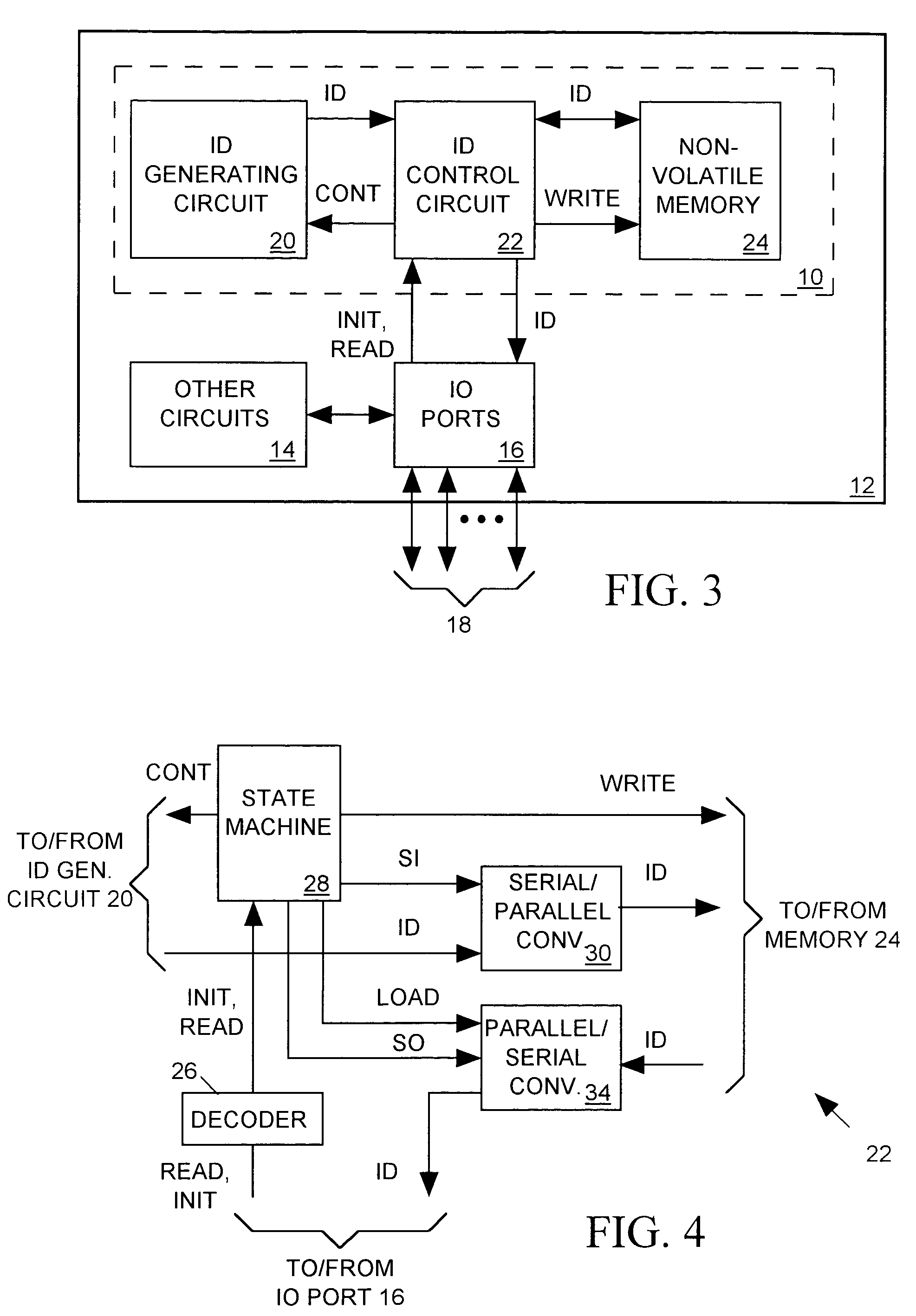 Circuit for generating an identification code for an IC