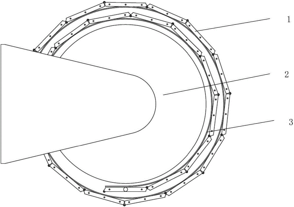 High-storage ratio on-orbit semiautonomous stretching-contracting spatial rollable metal surface antenna and method