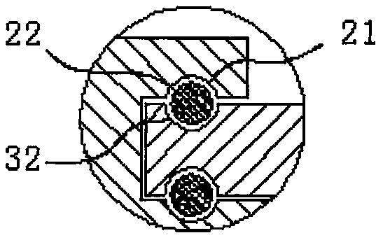 Manual adjustment steering mechanism for hoisting transporting machine