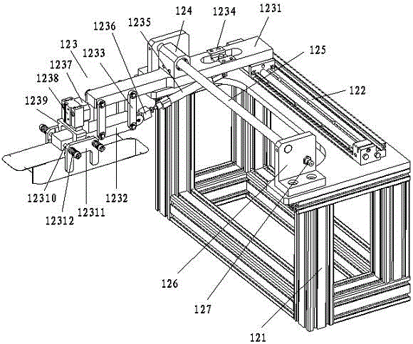 Transposition device of limit switch packing machine