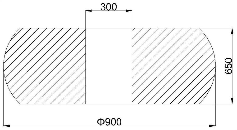 Forging method for 1Mn18Cr18N nonmagnetic retaining ring of turbo-generator