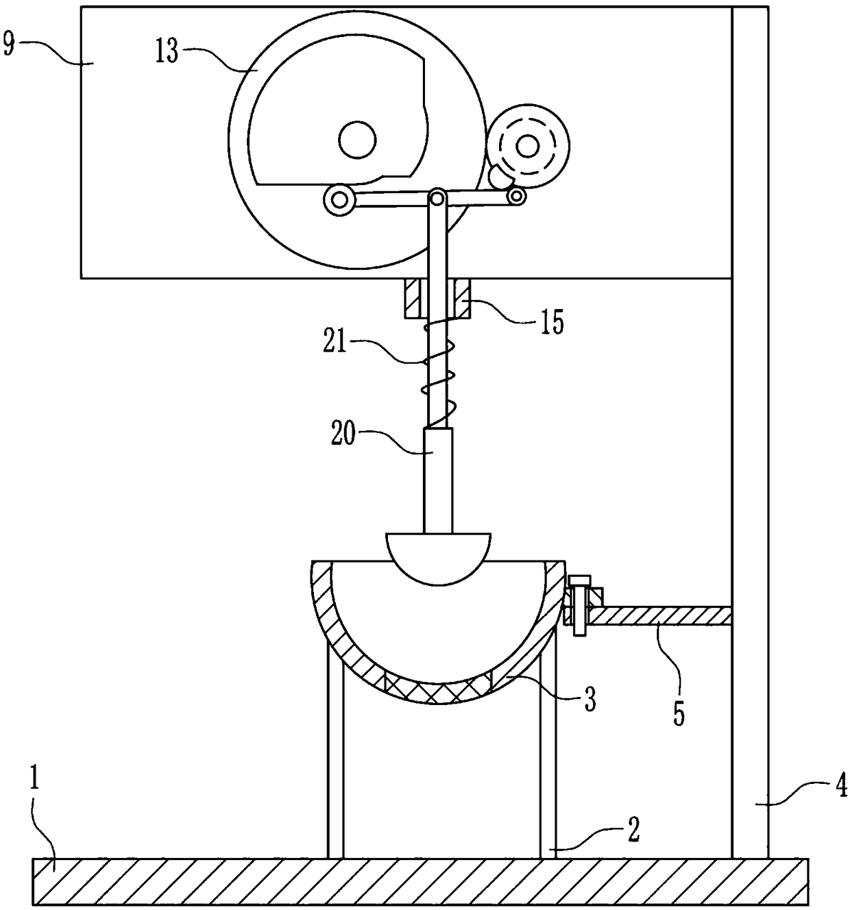 Medical granular tablet crushing device