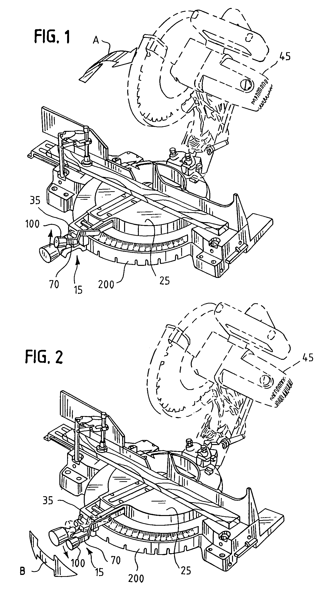 Front-accessible bevel locking system