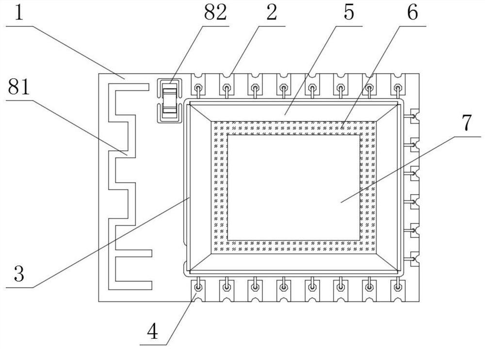 High-stability packaging lead frame and packaging part production method