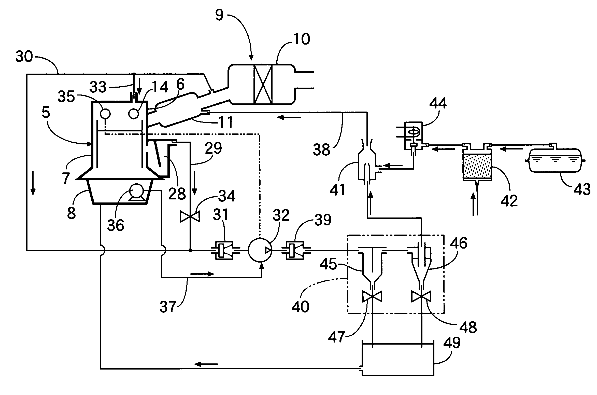 Blow-by gas and purge gas treating device in intake valve lift variable engine