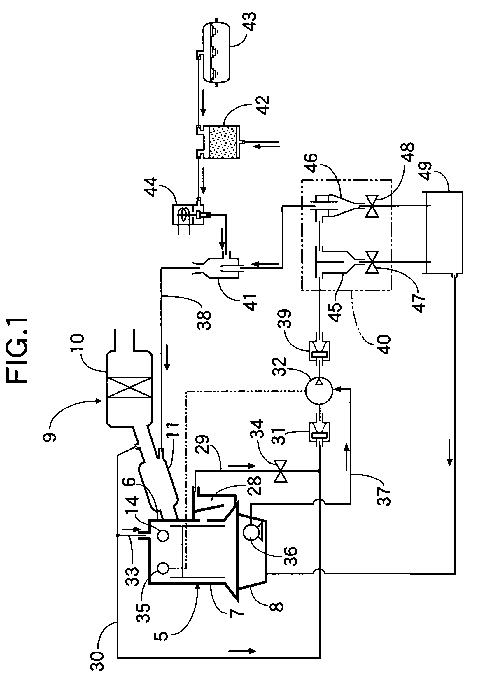 Blow-by gas and purge gas treating device in intake valve lift variable engine