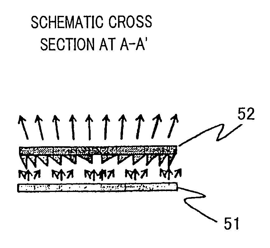 Liquid crystal display unit having back-light with fluorescent tubes and fresnel lens with longitudinal cuts perpendicular to tubes