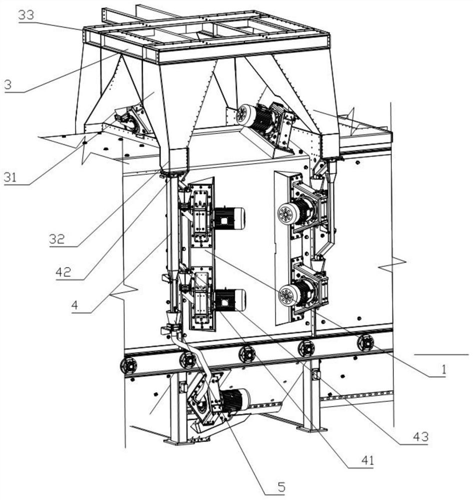 Valve-controlled shot circulating device of shot blasting machine