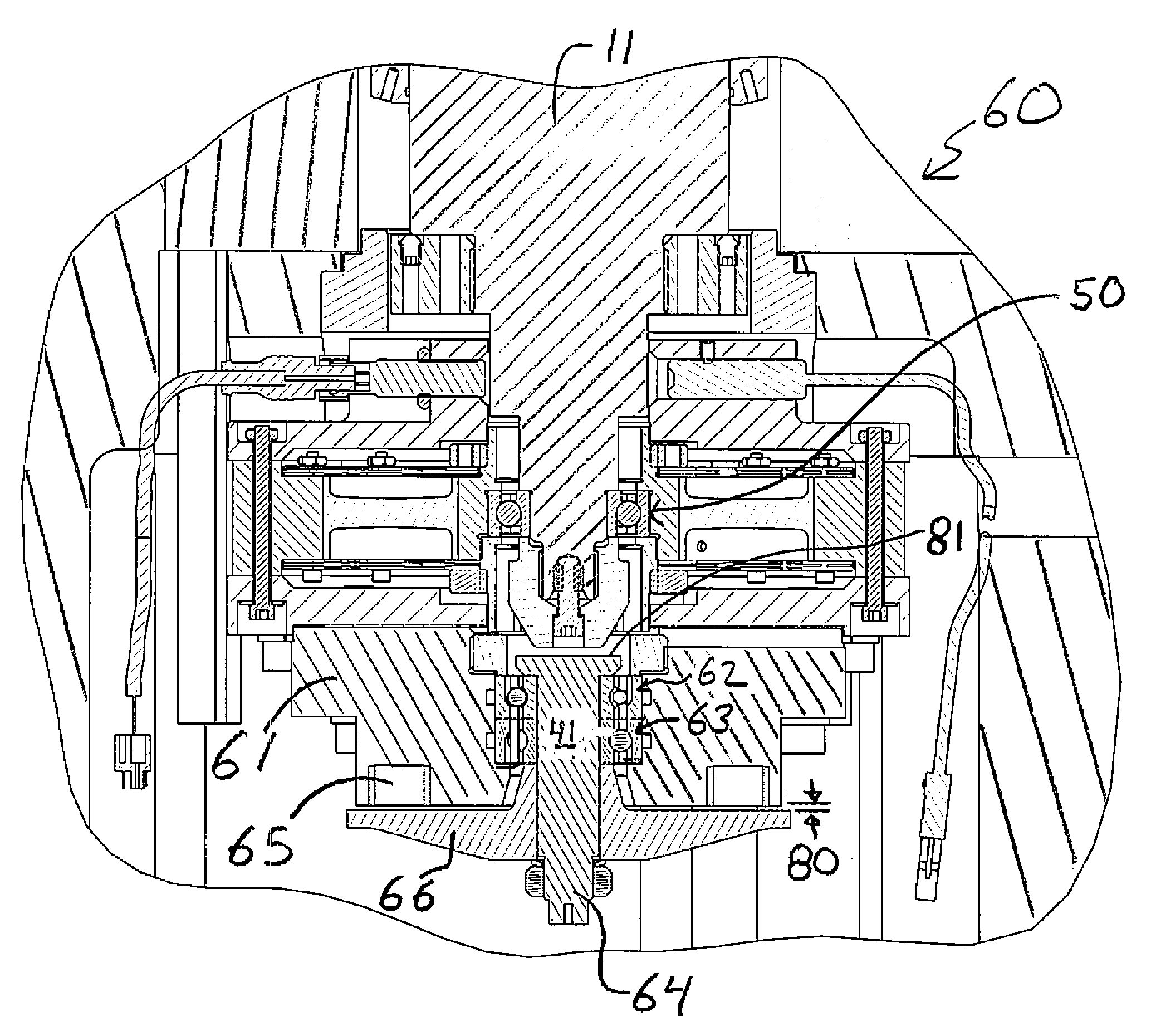 Hybrid touchdown bearing system