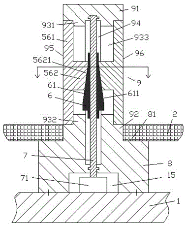 Fixing column device provided with driving motor and used for PCB