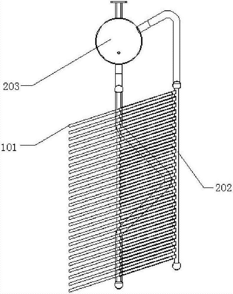 Recovery device and recovery method for waste heat of raw coke oven gas of coking plant